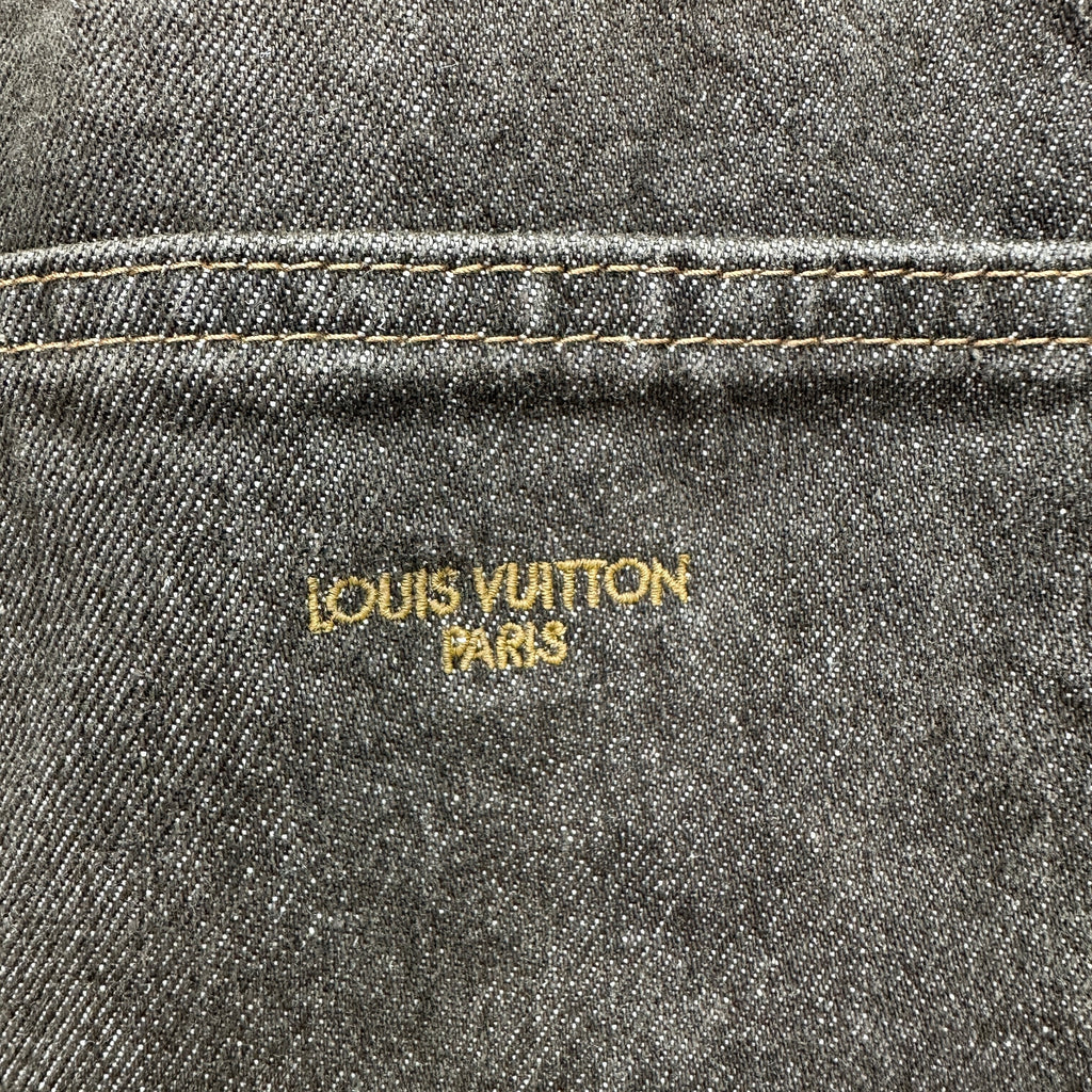 Louis Vuitton Earth Brown Whiskered Straight Denim Trousers