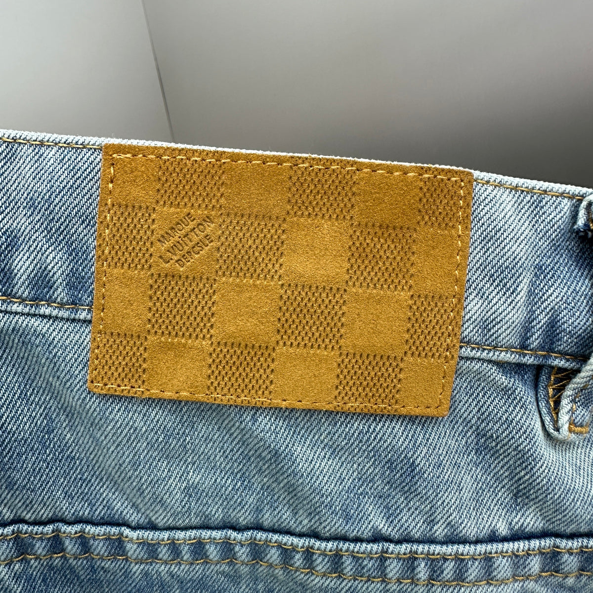 Louis Vuitton Vintage Wash Straight-Fit Workwear Denim Trousers