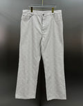 Louis Vuitton All-Over Monogram Embossed Off-White Denim Pants