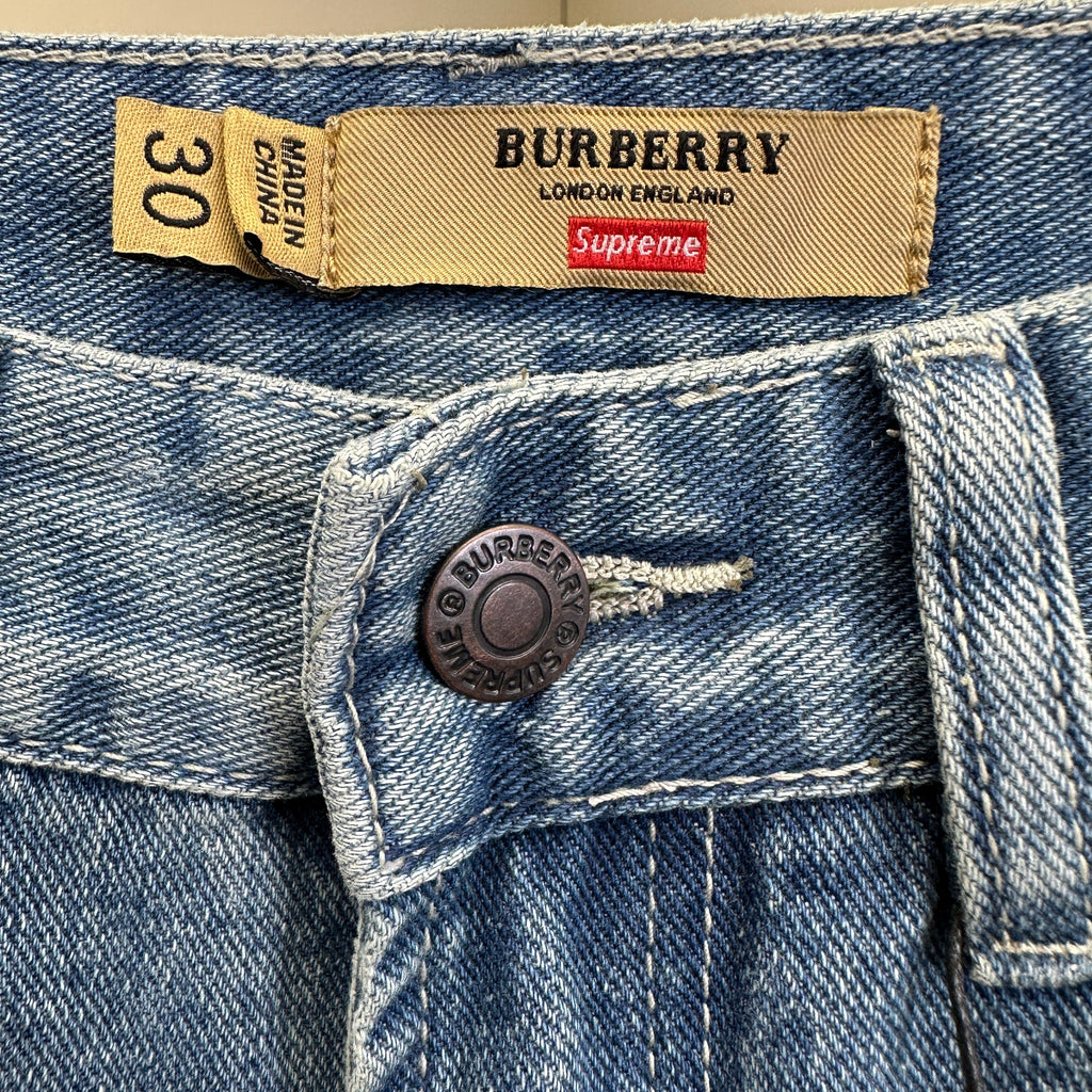 Burberry x Supreme Equestrian Knight Straight-Leg Jeans