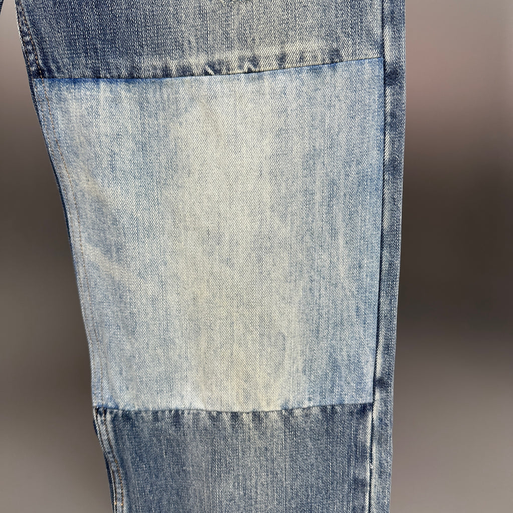 Dior Block Patchwork Denim Pants – Washed Blue