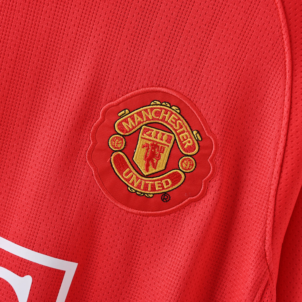 Manchester United 1ra Equipación 2007/08 Manga Larga