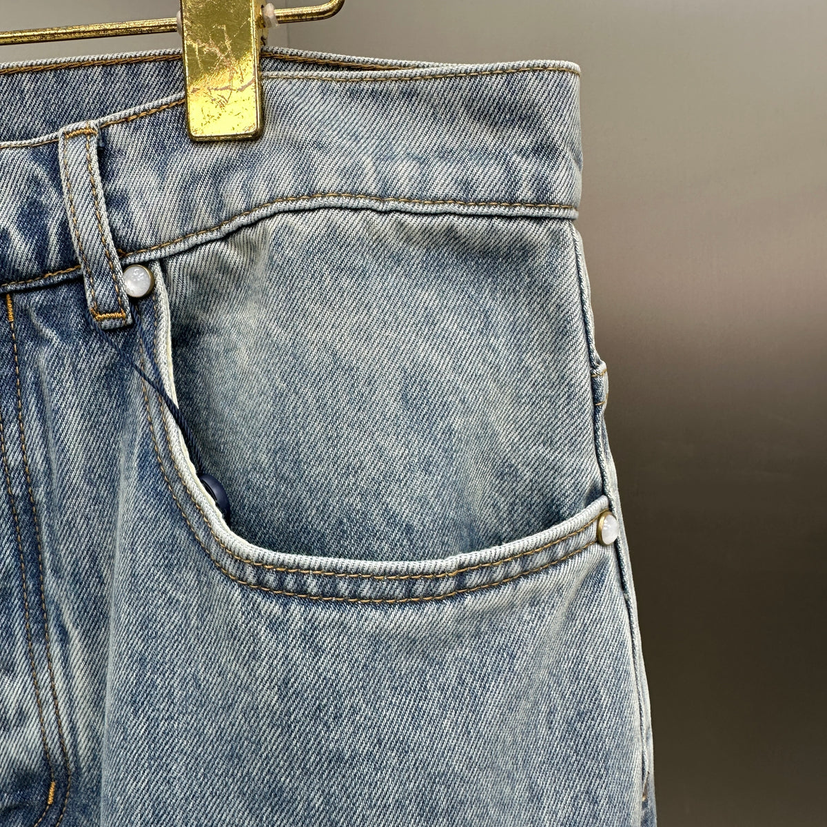 Louis Vuitton Vintage Wash Straight-Fit Workwear Denim Trousers