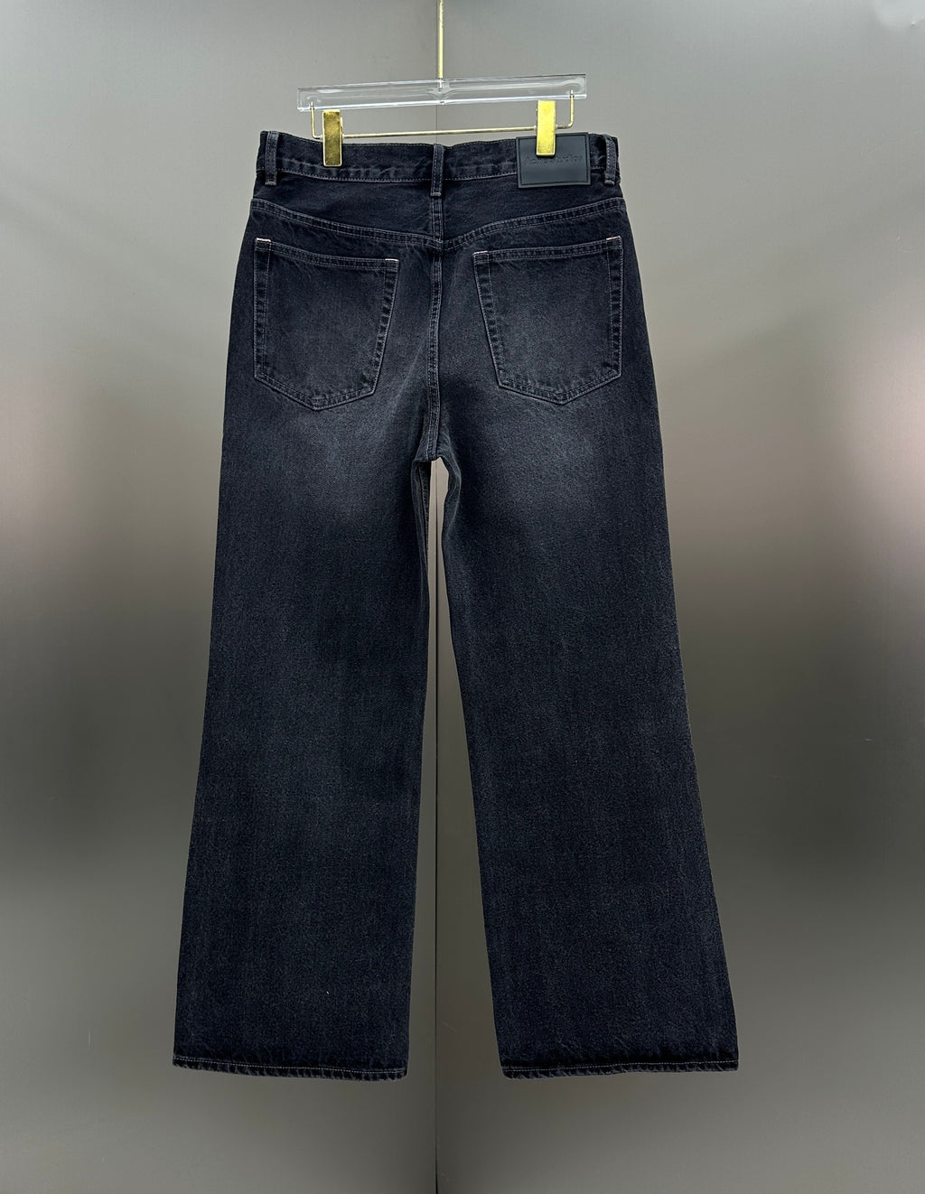 Acne Studios High-Waisted Loose Fit Jeans – Charcoal Black Wash