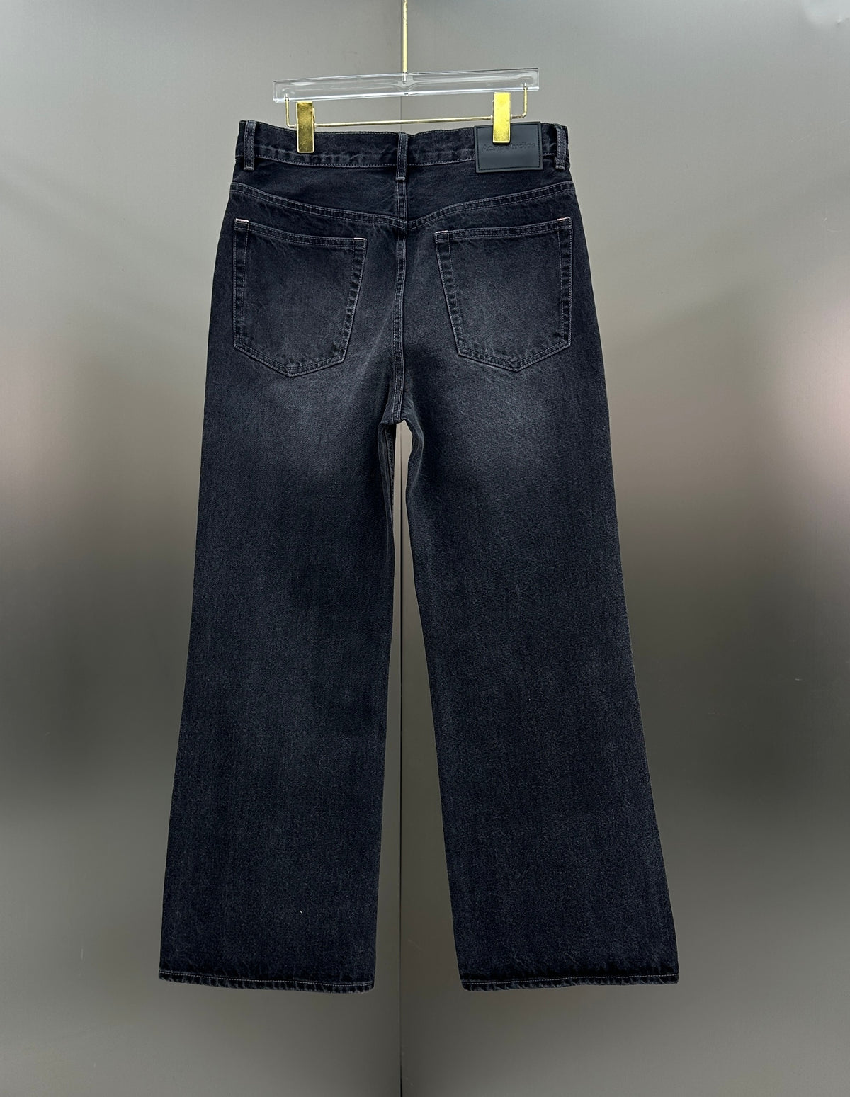 Acne Studios High-Waisted Loose Fit Jeans – Charcoal Black Wash