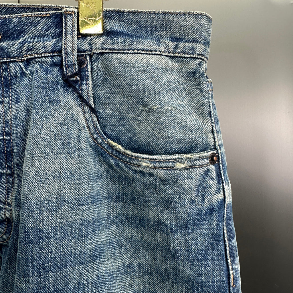 Prada Classic Straight-Fit Faded Blue Jeans