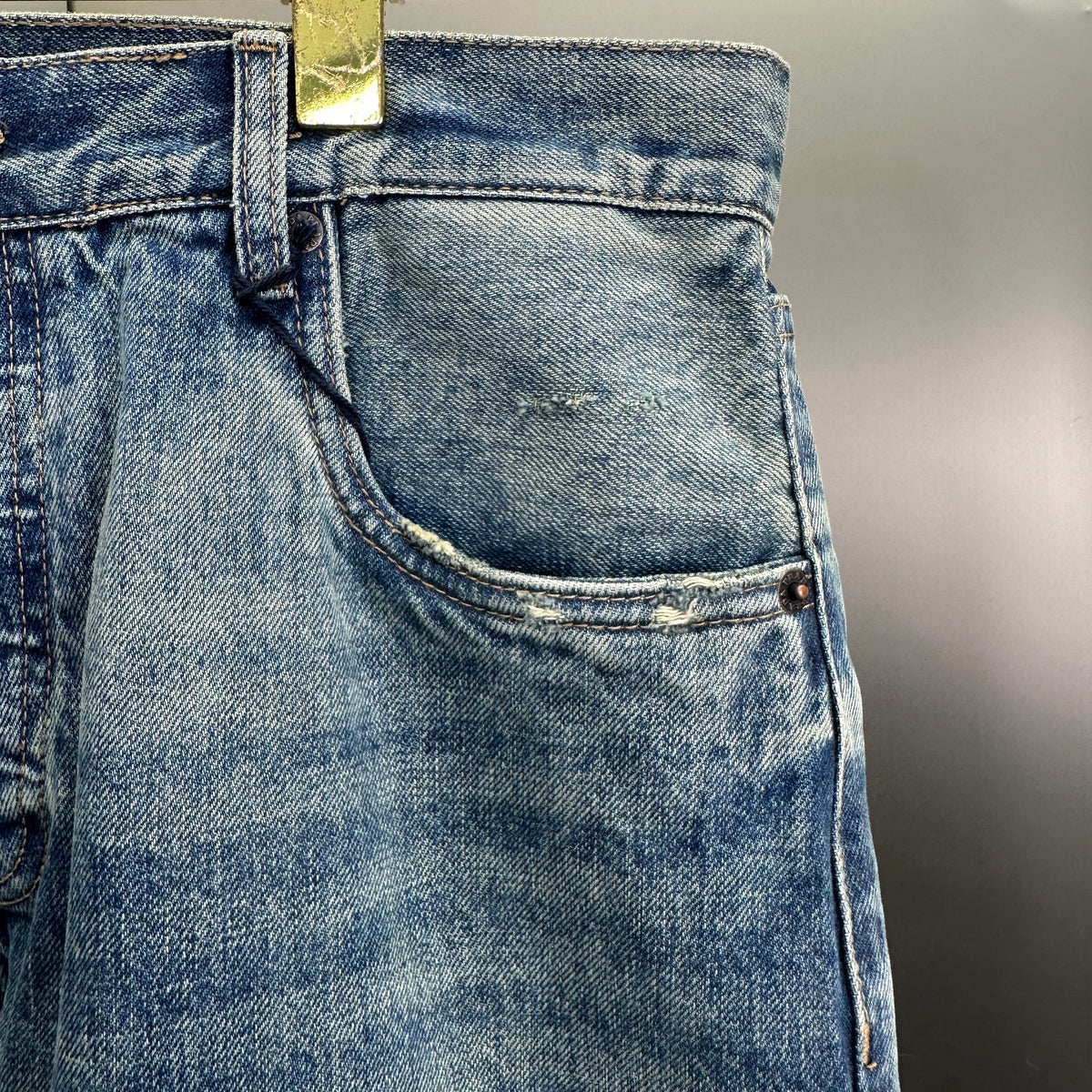 Prada Classic Straight-Fit Faded Blue Jeans