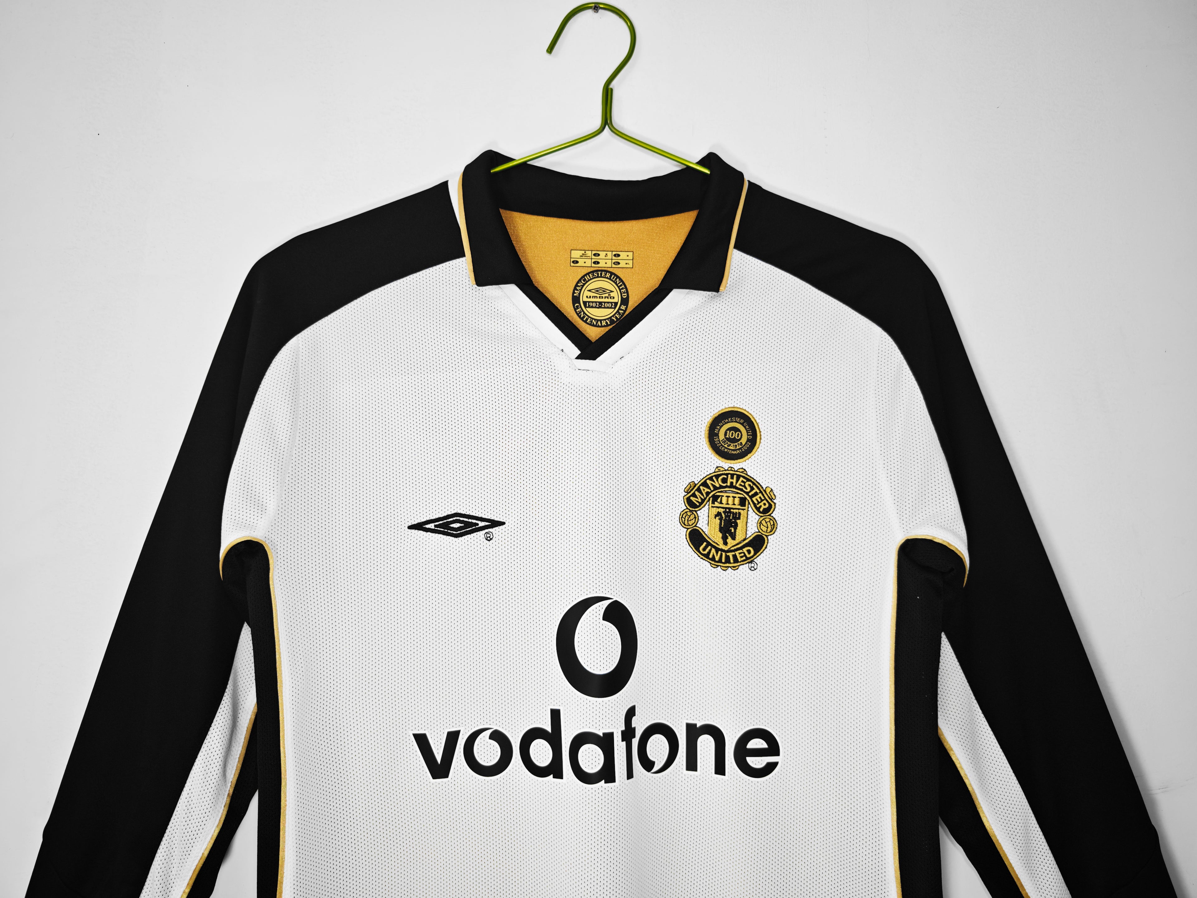 Manchester United 2da Equipación 2001/02 Manga Larga