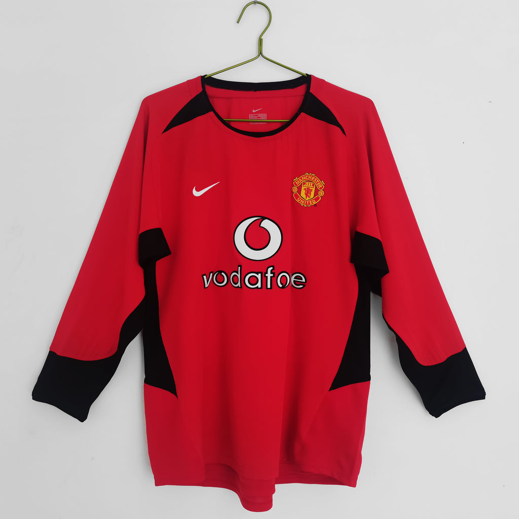Manchester United 1ra Equipación 2002/03 Manga Larga