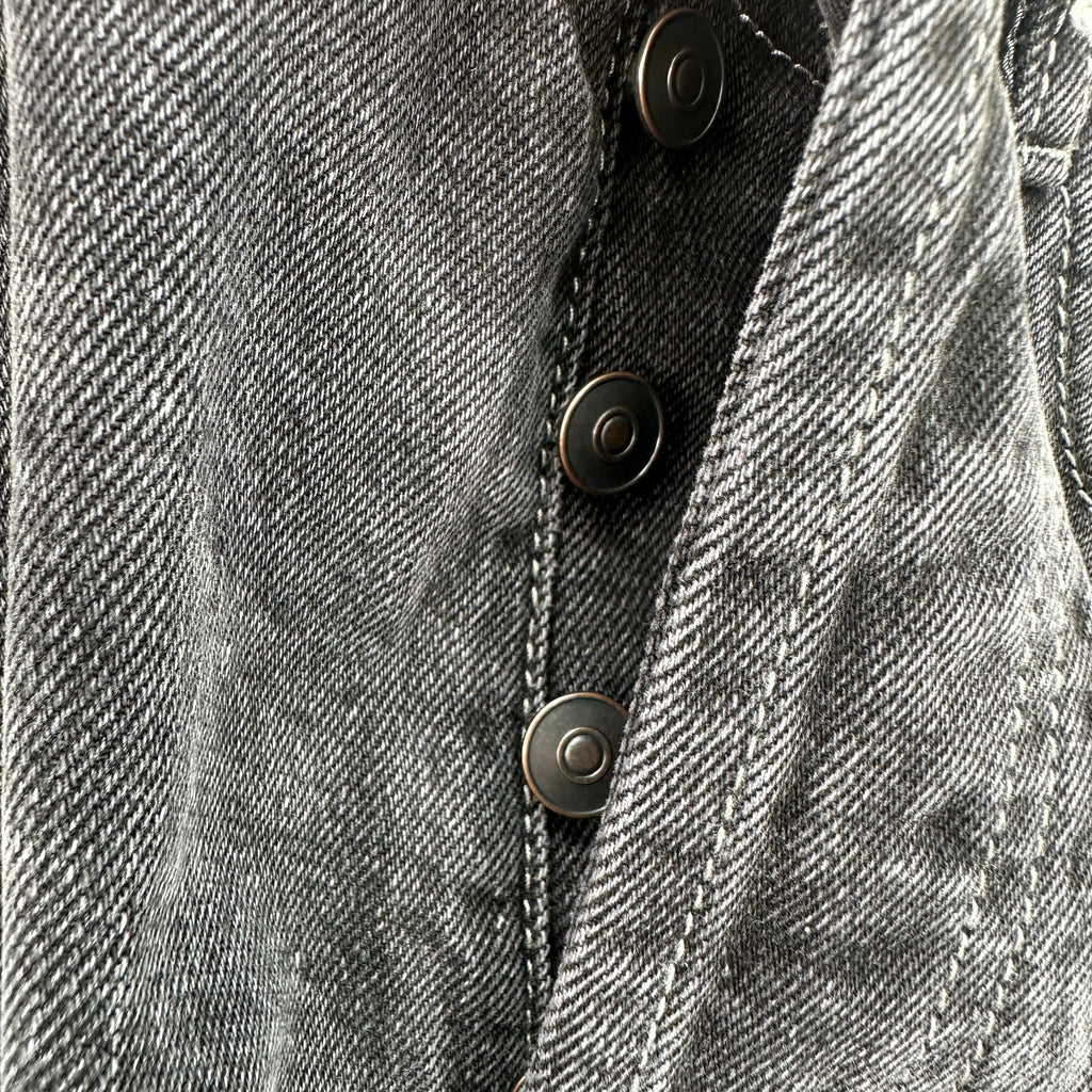 Acne Studios High-Waisted Loose Fit Jeans – Charcoal Black Wash