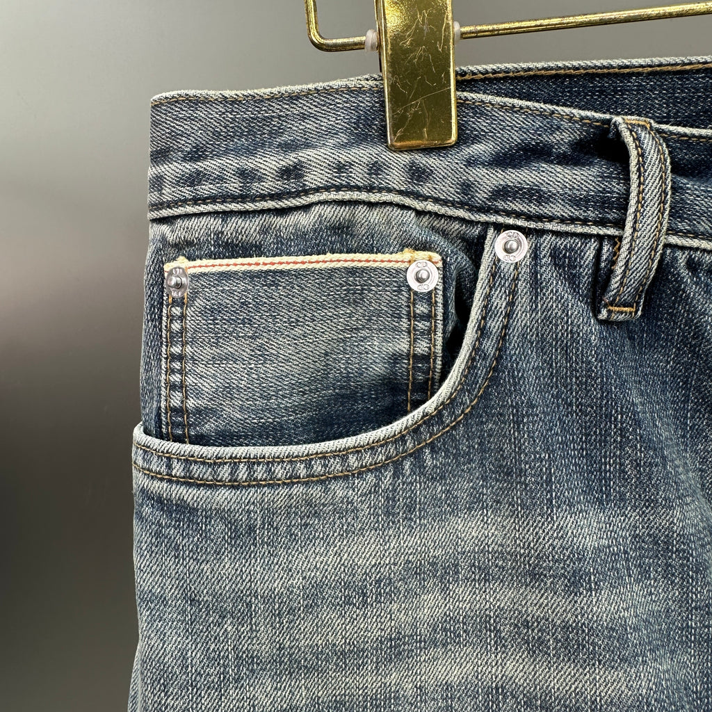 Dior Block Patchwork Denim Pants – Washed Blue