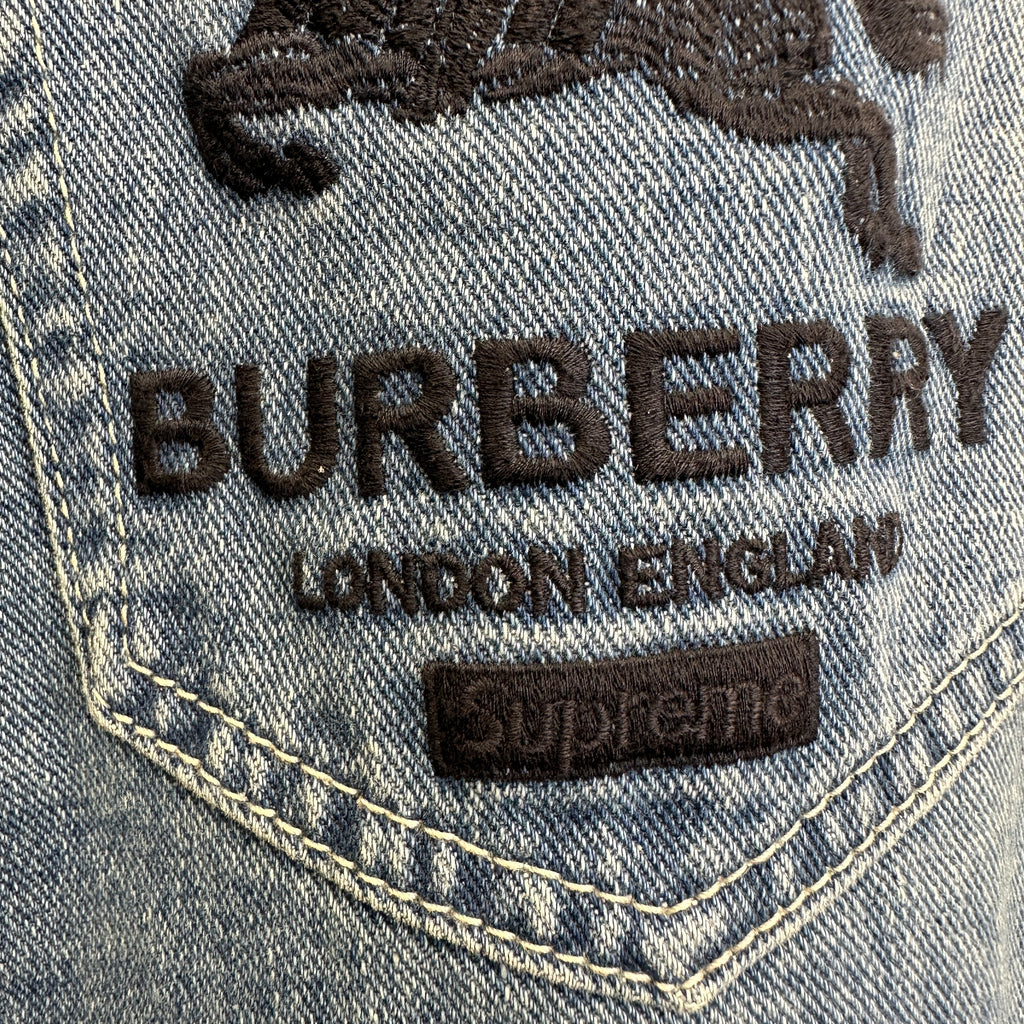 Burberry x Supreme Equestrian Knight Straight-Leg Jeans