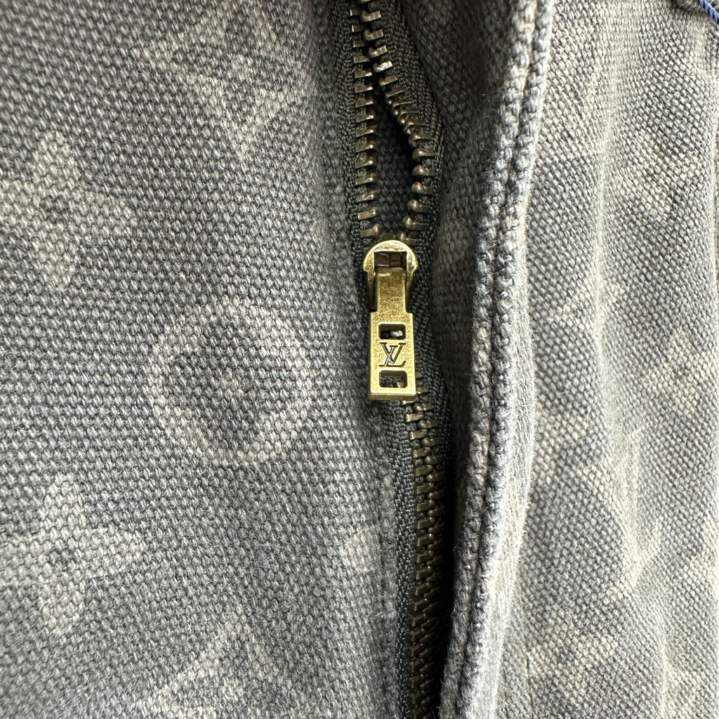 Louis Vuitton All-Over Monogram Charcoal Workwear Denim Trousers