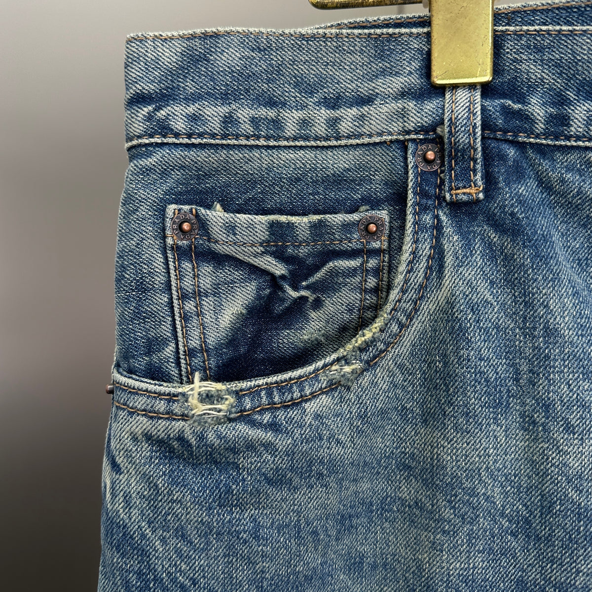 Prada Classic Straight-Fit Faded Blue Jeans