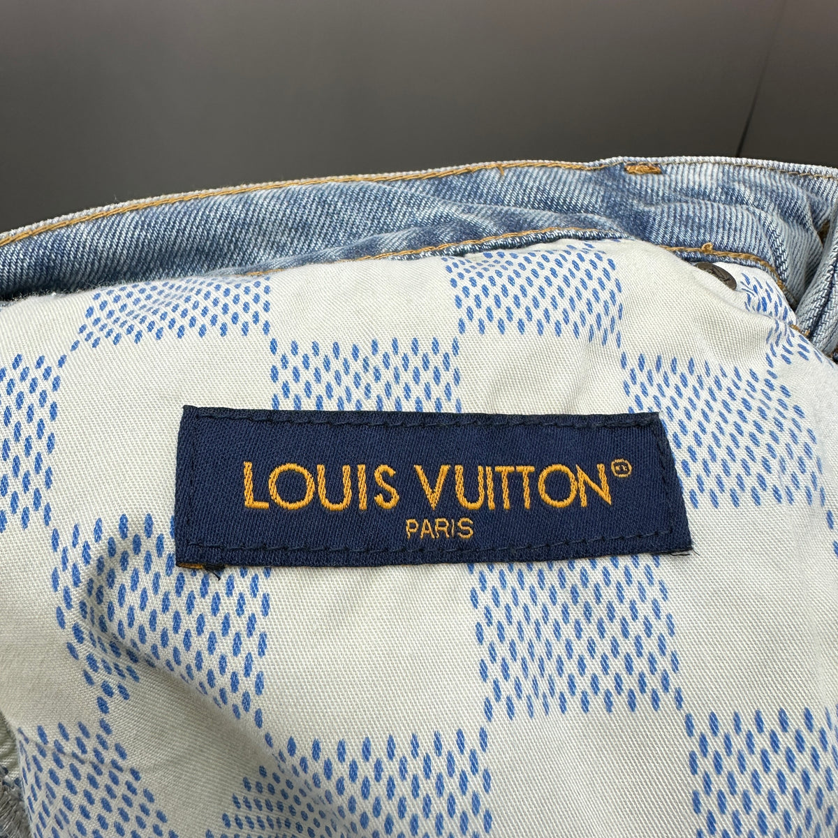 Louis Vuitton Vintage Wash Straight-Fit Workwear Denim Trousers