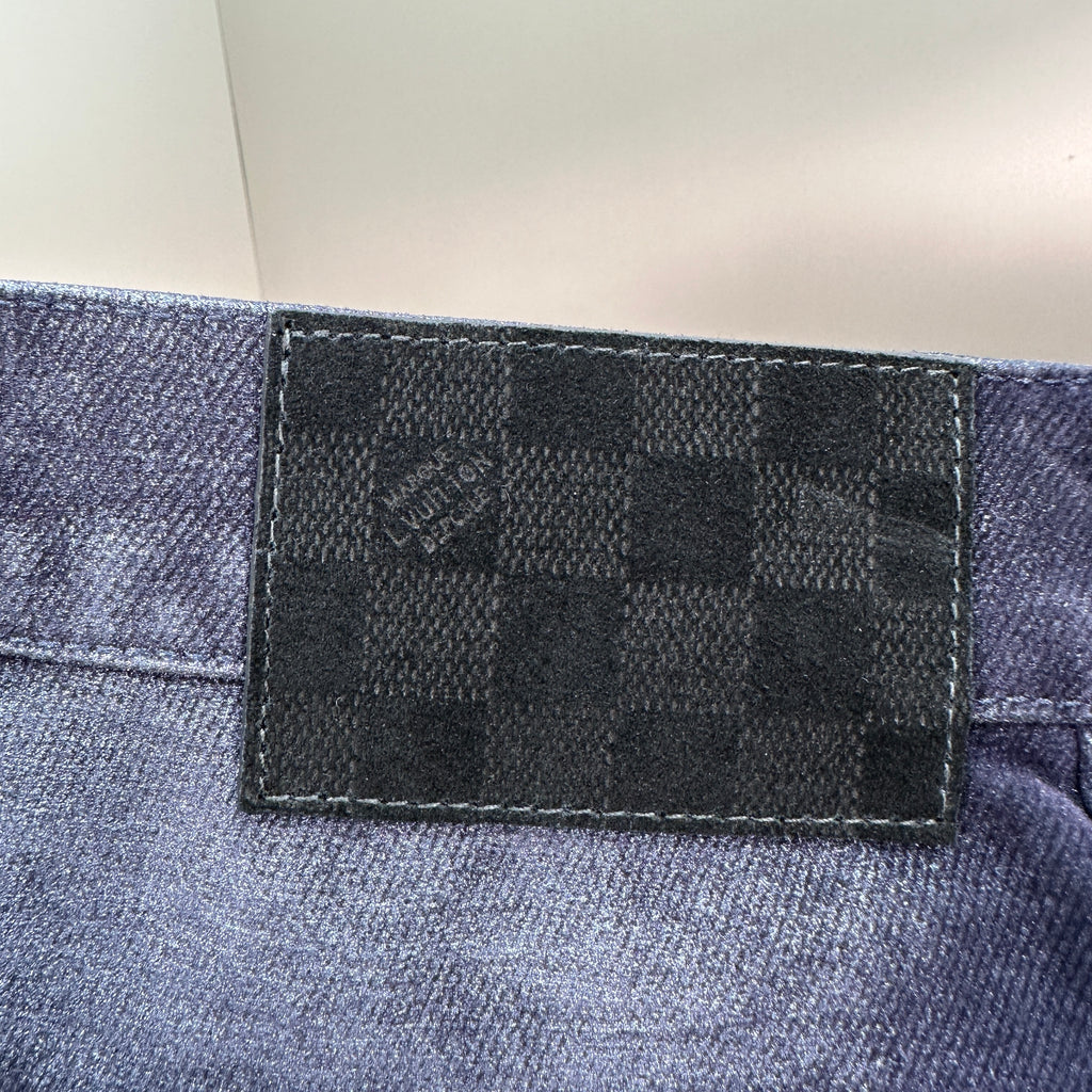 Louis Vuitton Bleached Fade Straight Denim Trousers – Dark Navy
