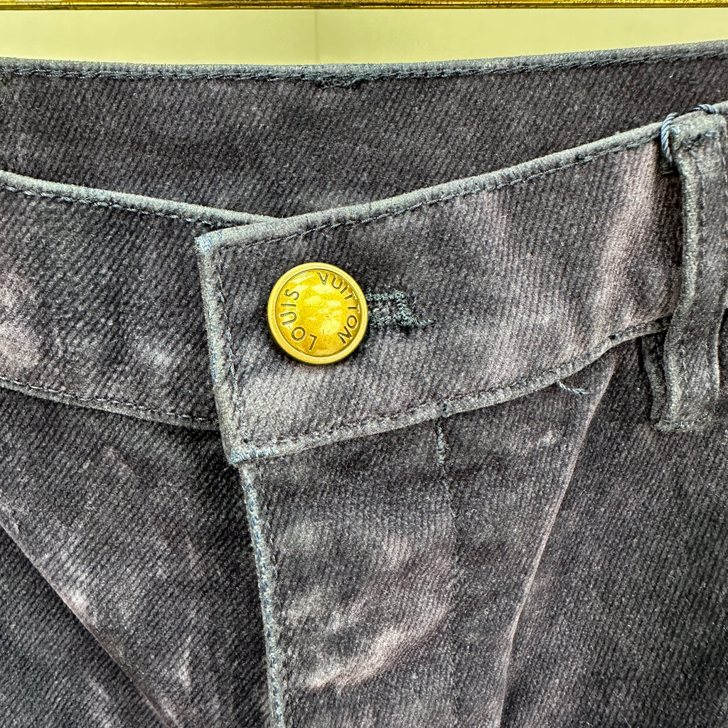 Louis Vuitton Bleached Fade Straight Denim Trousers – Dark Navy