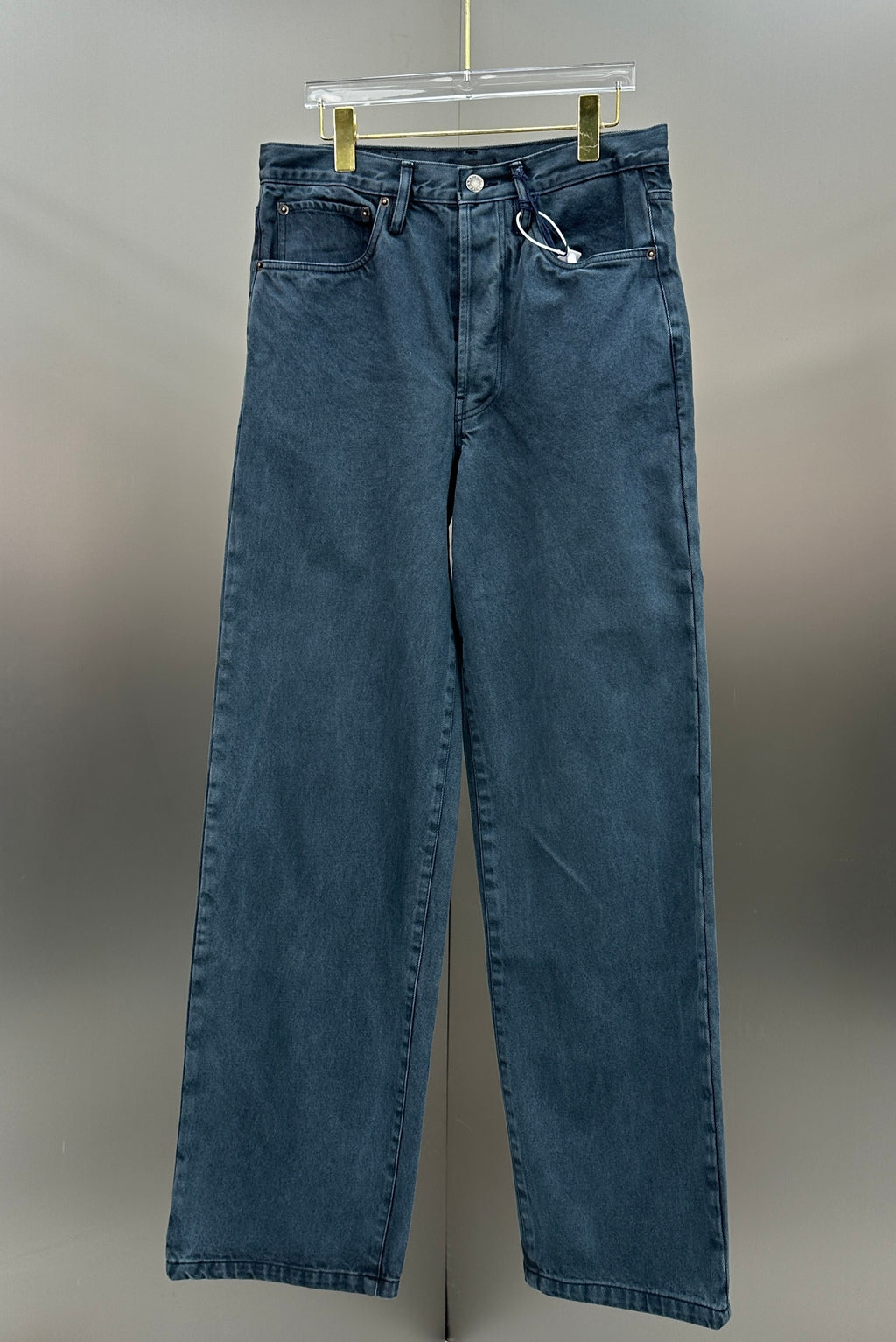 Prada Classic Straight-Fit Faded Dark Slate Jeans