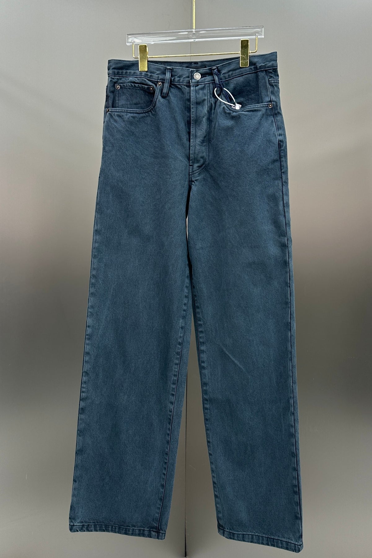 Prada Classic Straight-Fit Faded Dark Slate Jeans