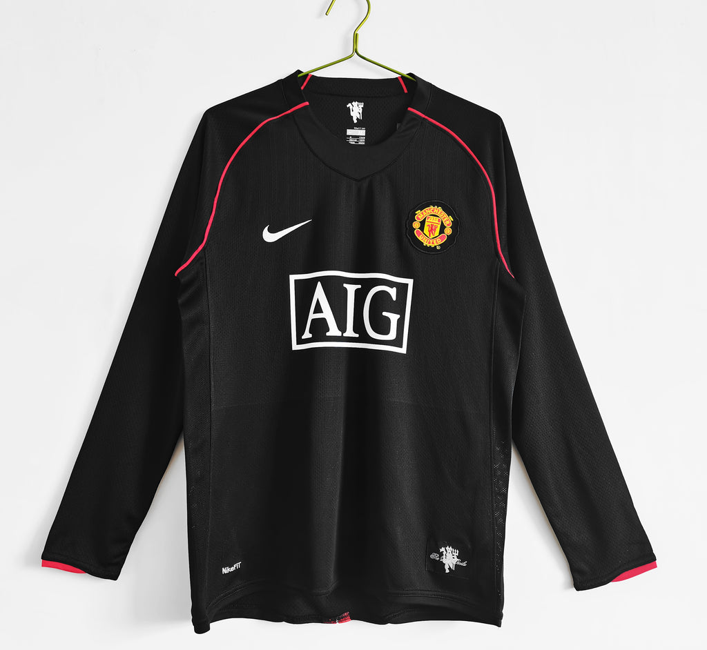 Manchester United 2da Equipación 2007/08 Manga Larga
