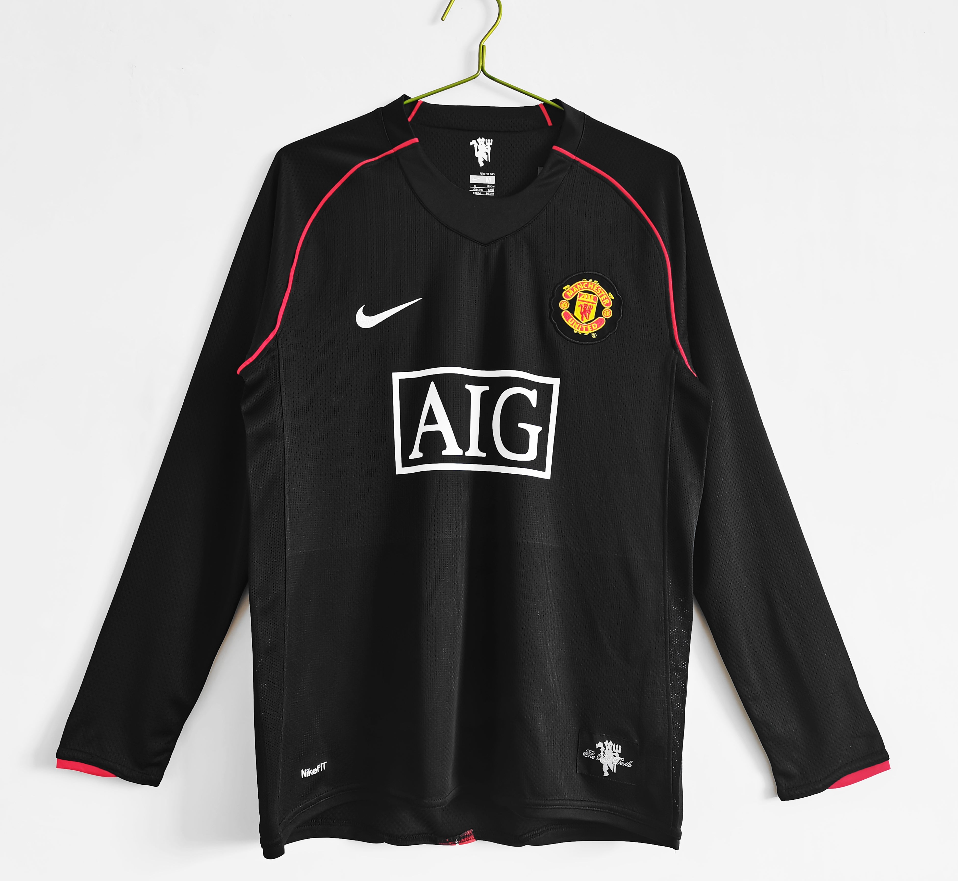 Manchester United 2da Equipación 2007/08 Manga Larga