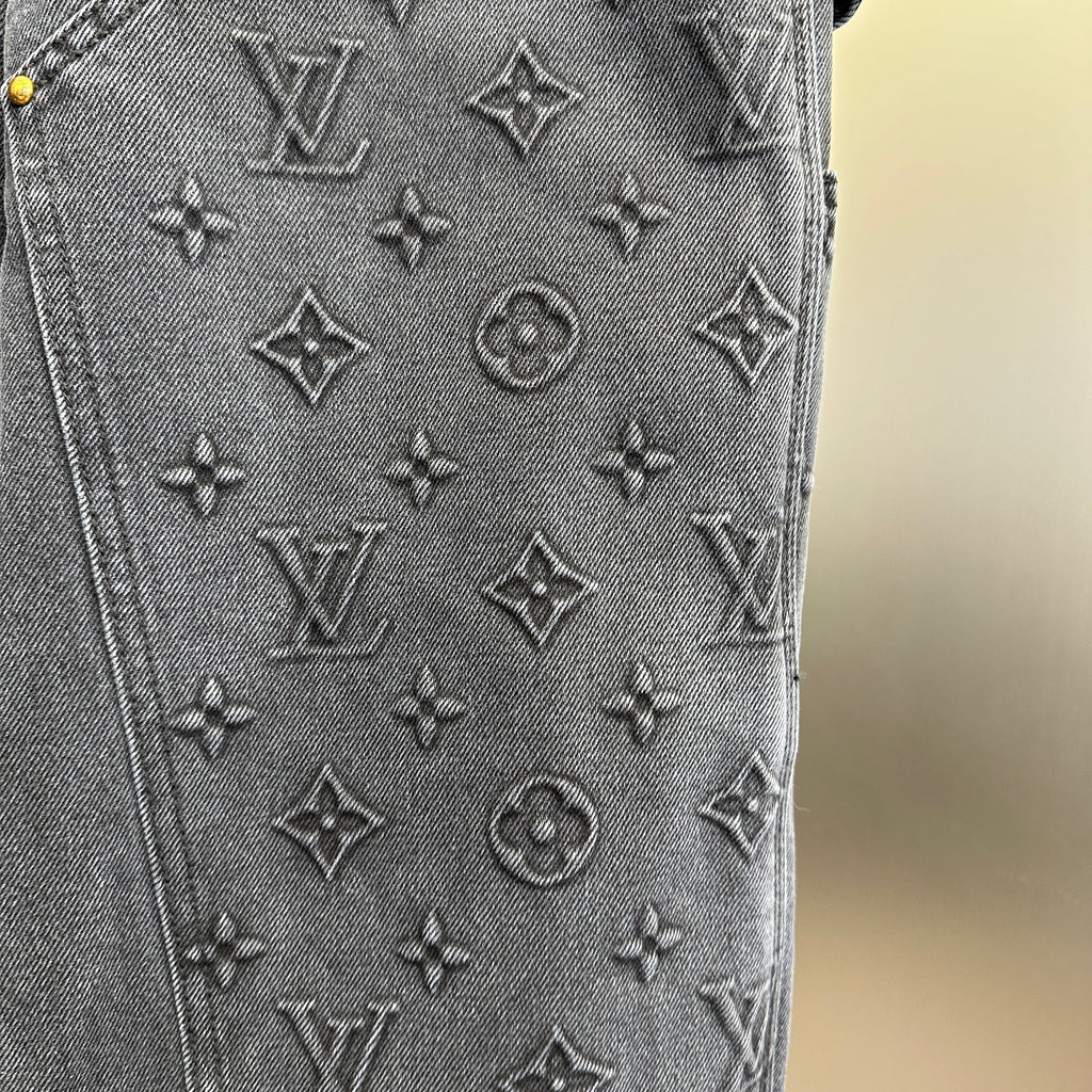 Louis Vuitton Double-Knee Monogram Embossed Carpenter Pants