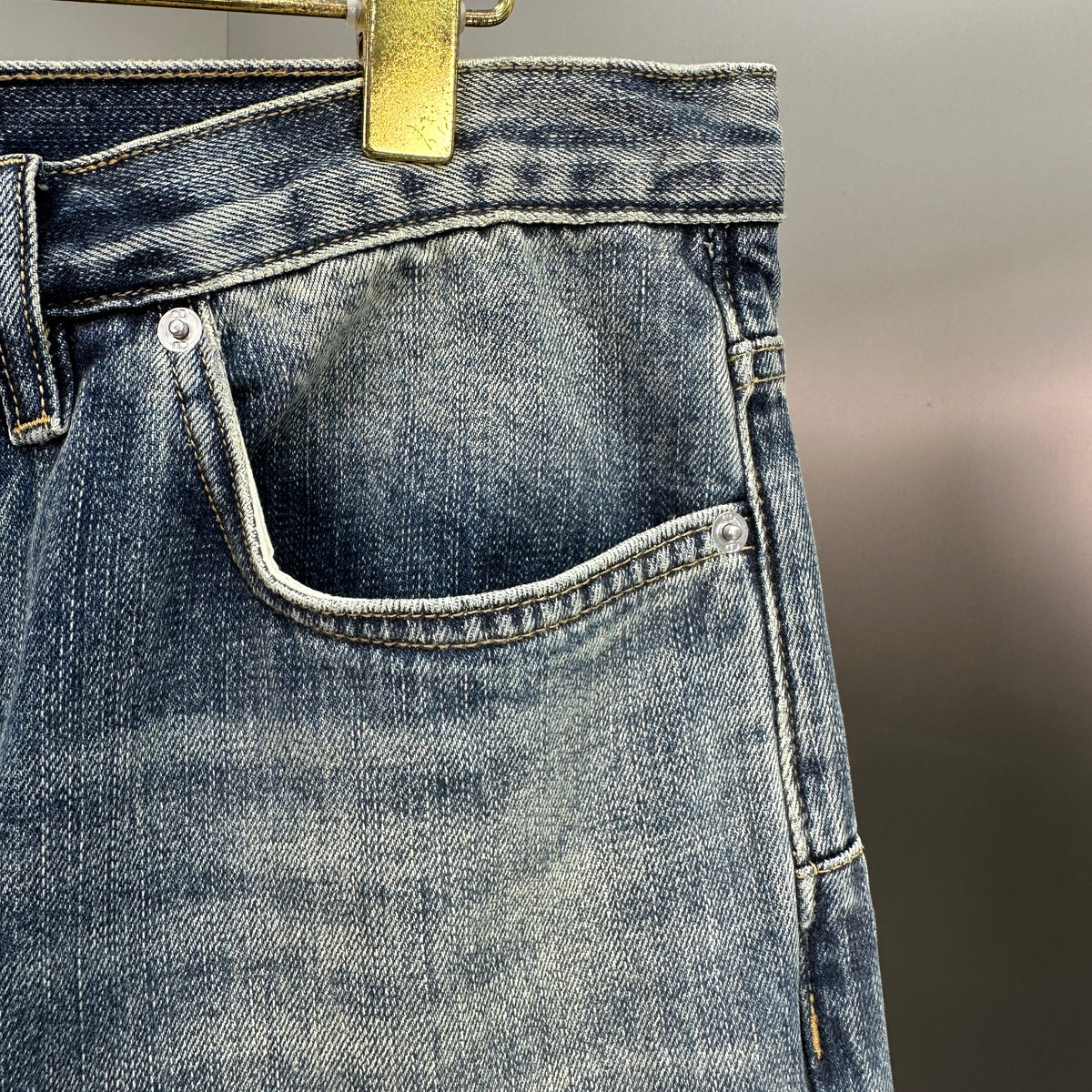 Dior Block Patchwork Denim Pants – Washed Blue