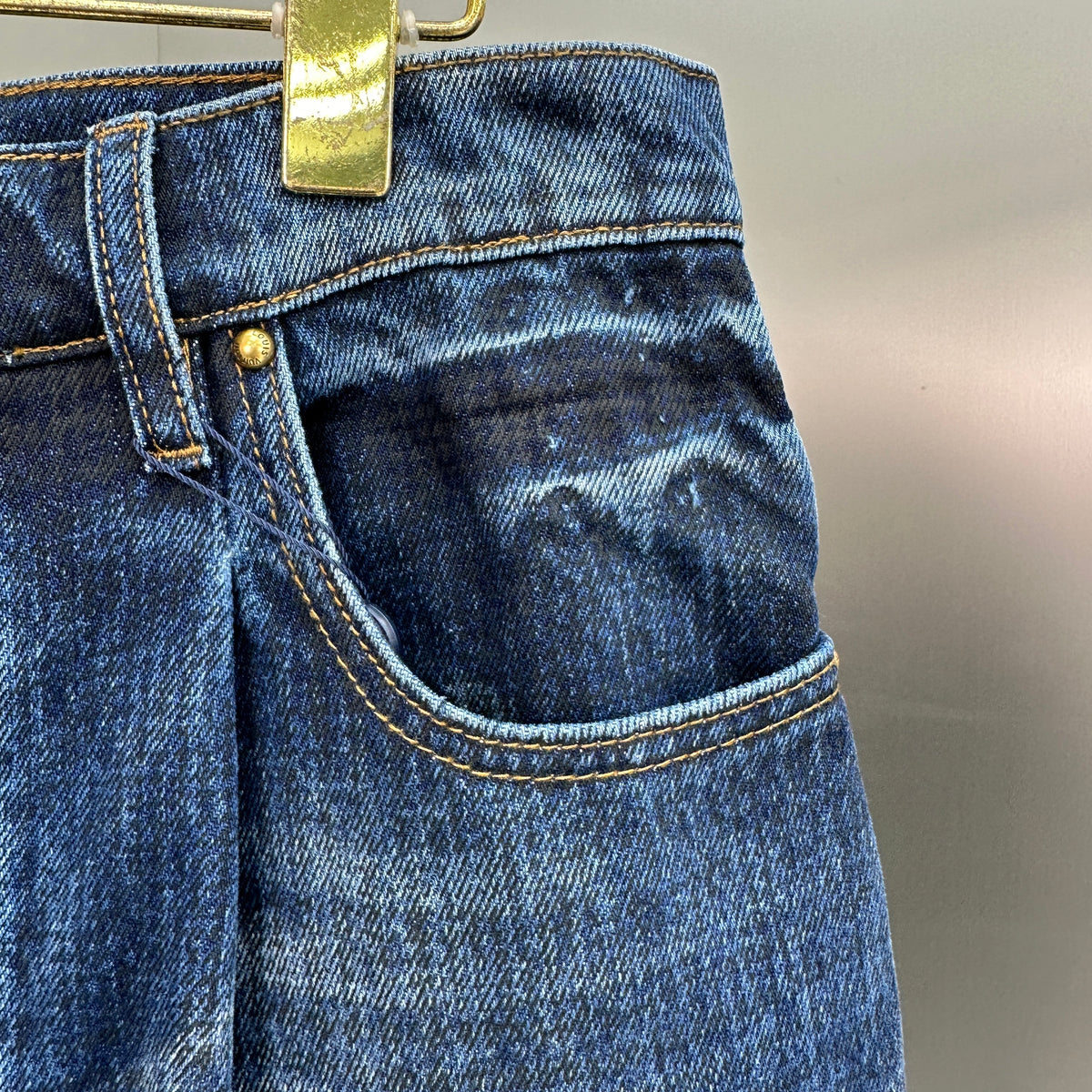 Louis Vuitton Pleated Front Baggy Denim Trousers – Medium Indigo Wash