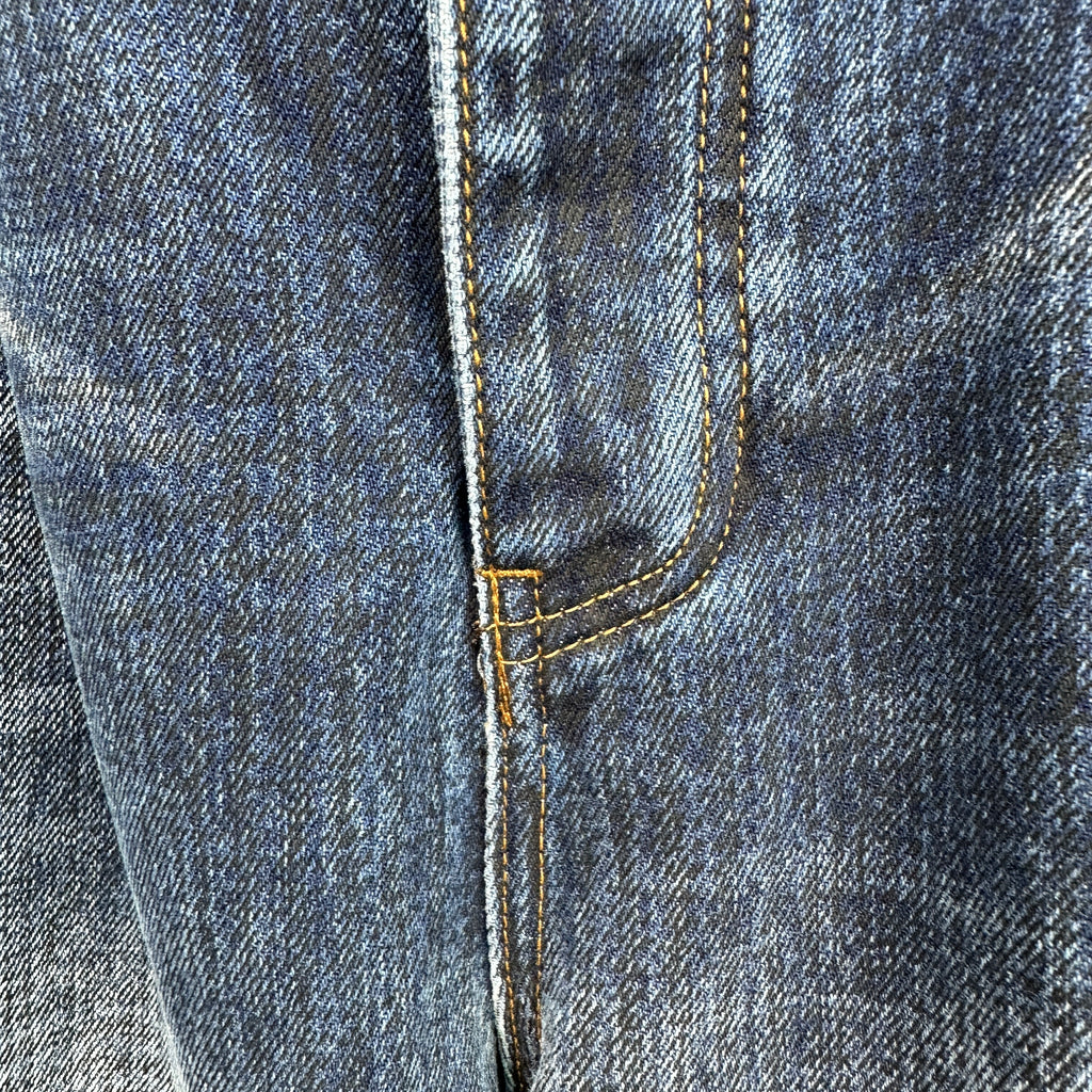 Louis Vuitton Pleated Front Baggy Denim Trousers – Medium Indigo Wash