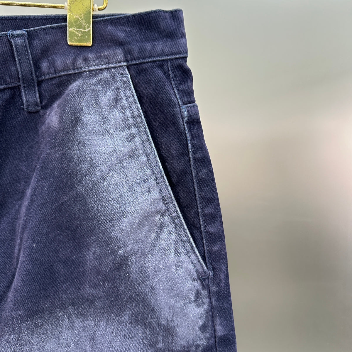 Louis Vuitton Bleached Fade Straight Denim Trousers – Dark Navy