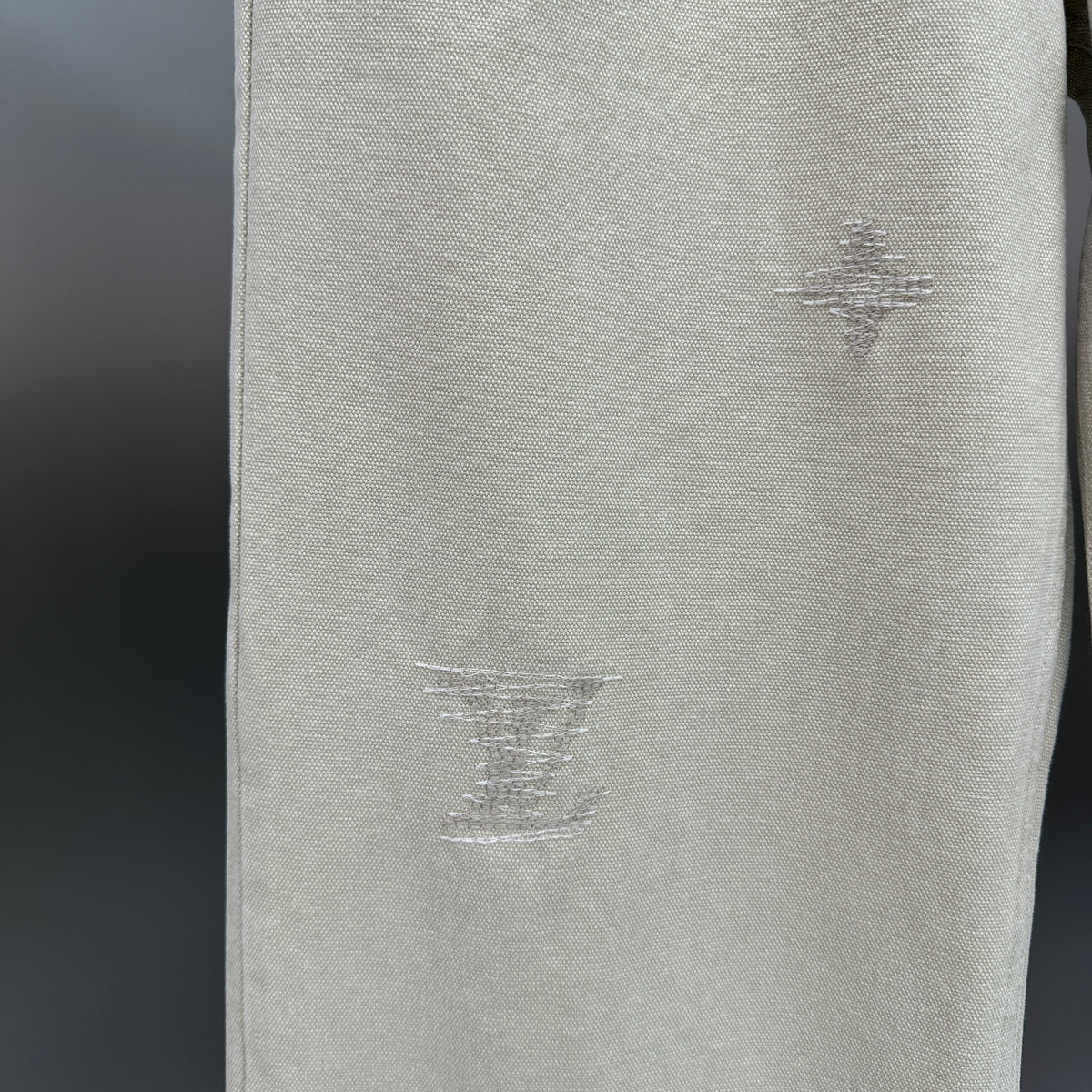 Louis Vuitton Subtle Monogram Motif Off-White Denim Trousers