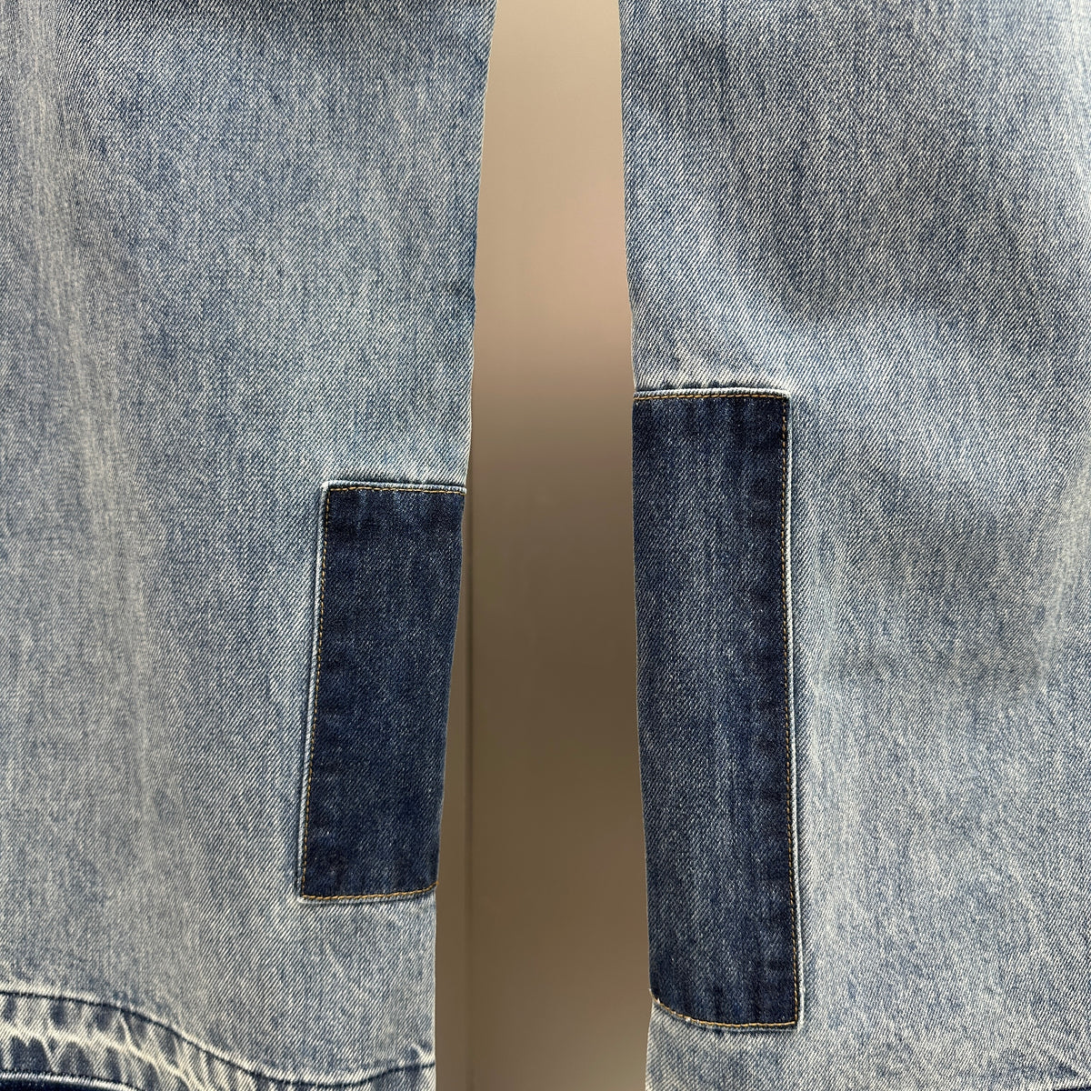Louis Vuitton Multi-Wash Monogram Denim Trousers with Raw Hem