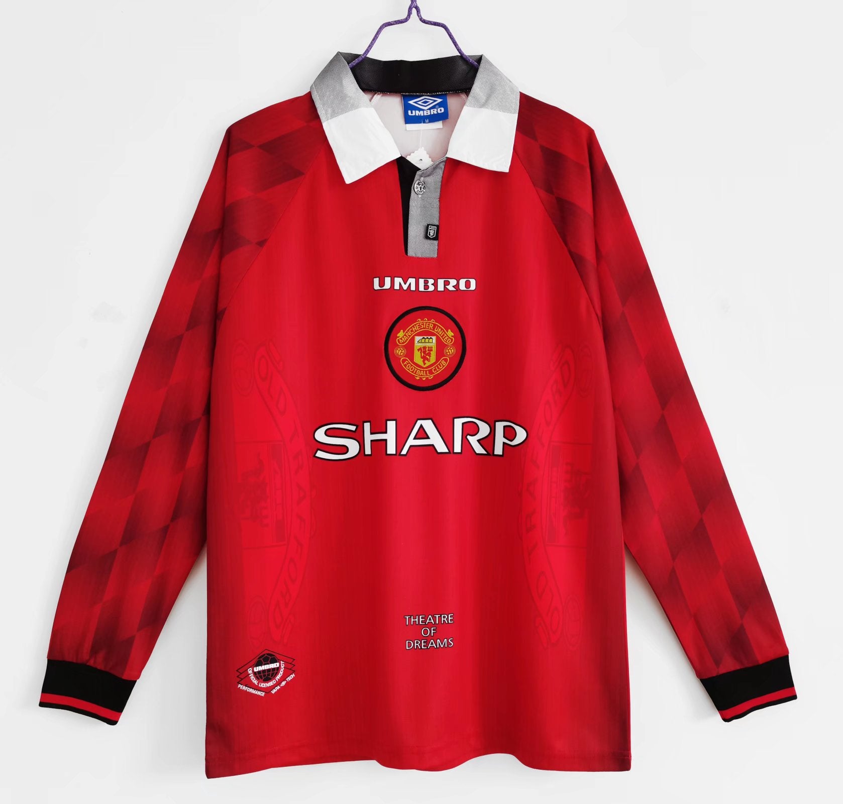 Manchester United 1ra Equipación 1996/97 Manga Larga