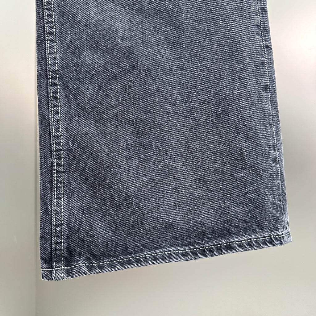 Acne Studios High-Waisted Loose Fit Jeans – Charcoal Black Wash